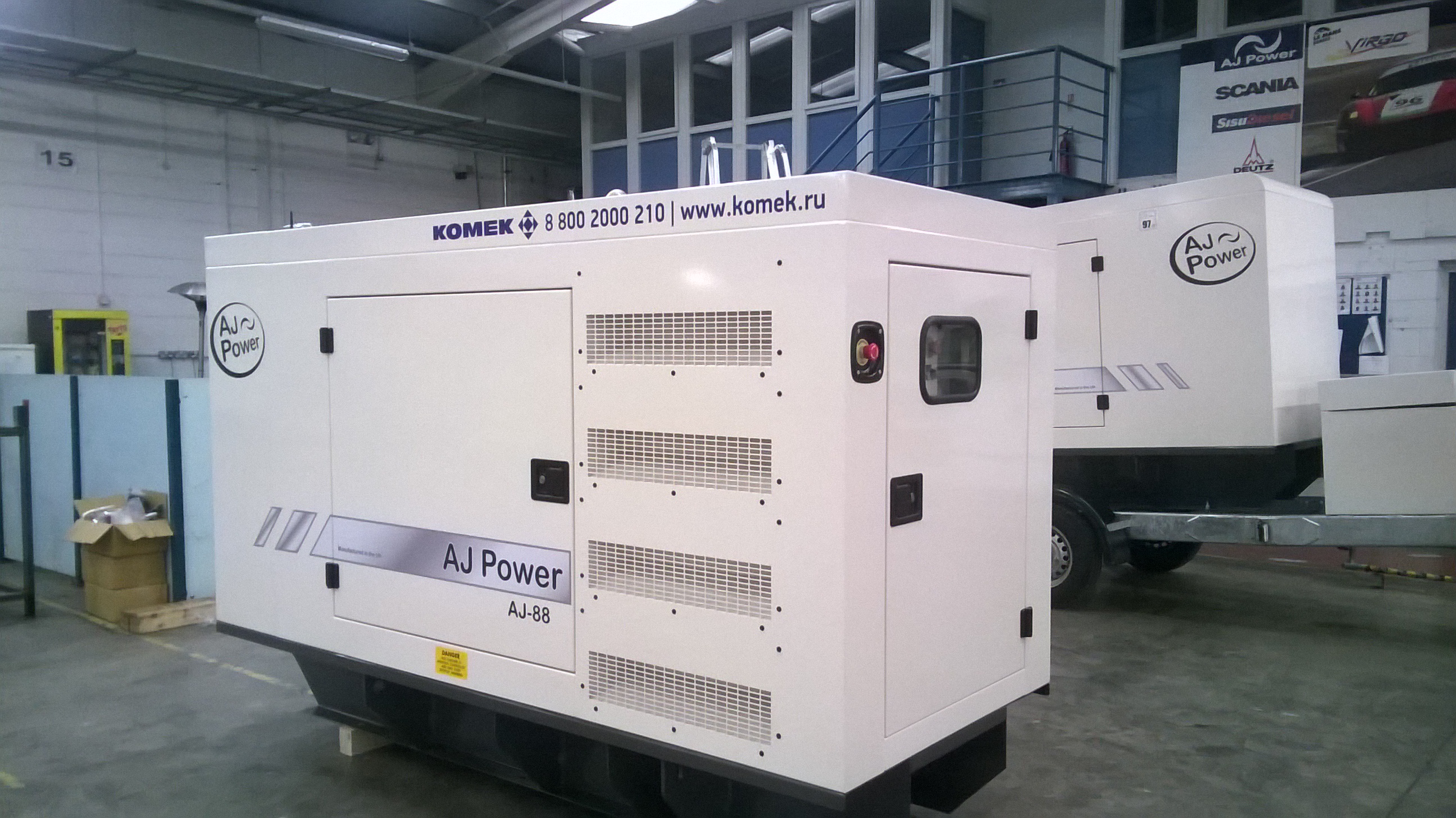Первые генераторы AJ Power, собранные специально для клиентов КОМЕК
