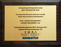 Лучший дистрибьютор запасных частей KOMATSU