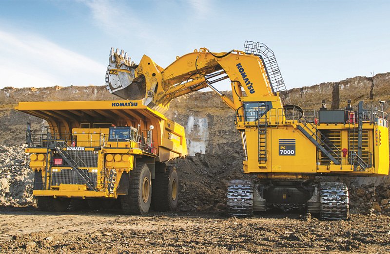 Гусеничный экскаватор Komatsu PC7000 (с обратной лопатой)