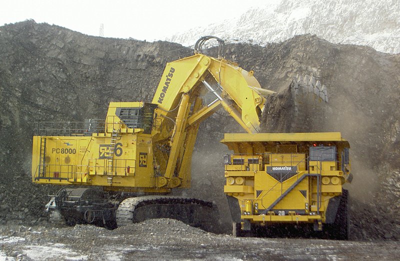 Гусеничный экскаватор Komatsu PC8000-6, Е-6 (с прямой лопатой)