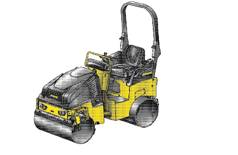 Легкий сочленённый тандемный каток Bomag BW 90 SC-5