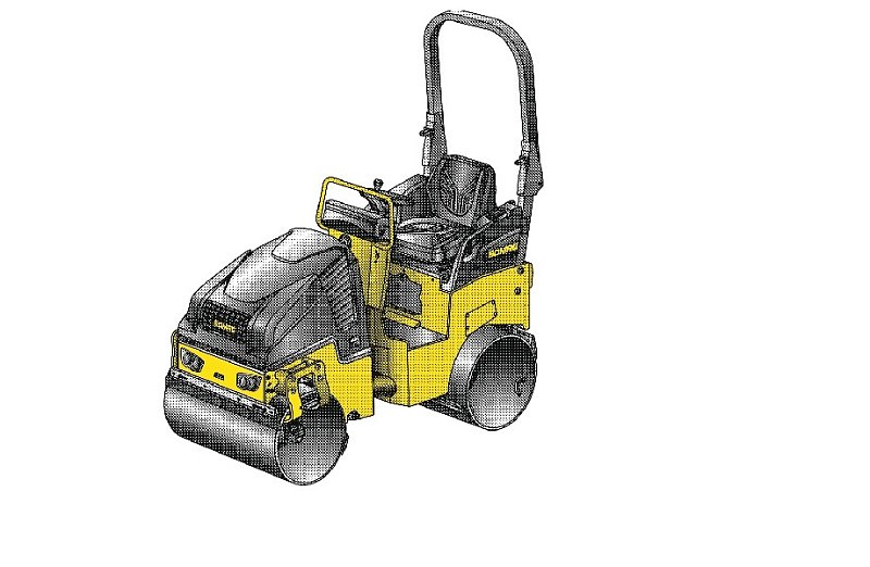 Легкий сочленённый тандемный каток Bomag BW 100 SC-5