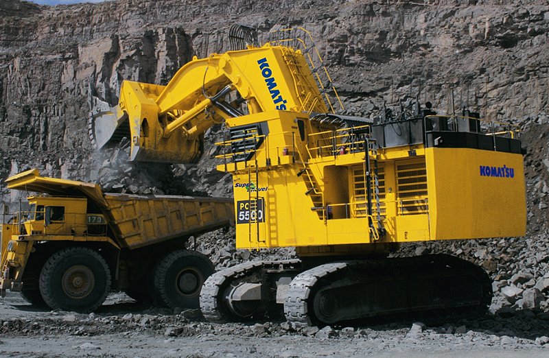 Гусеничный экскаватор Komatsu PC5500-6, Е-6 (с прямой лопатой)