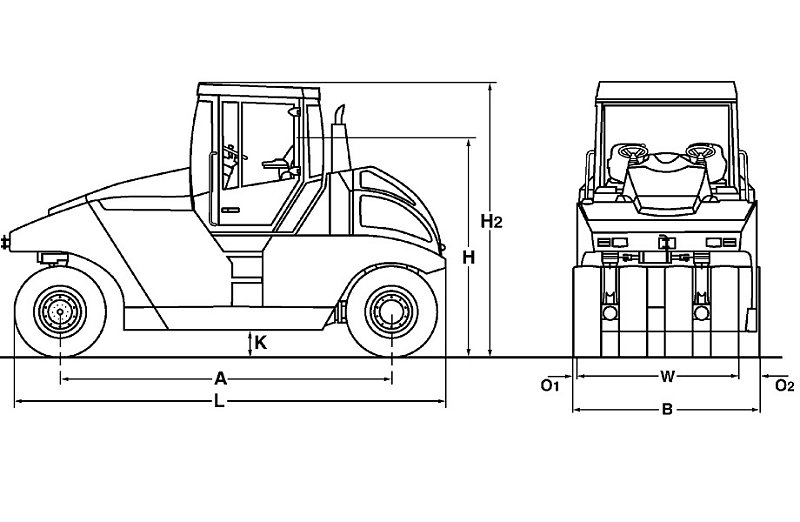 Пневмоколесный каток Bomag BW 27 RH (пр-во Китай)